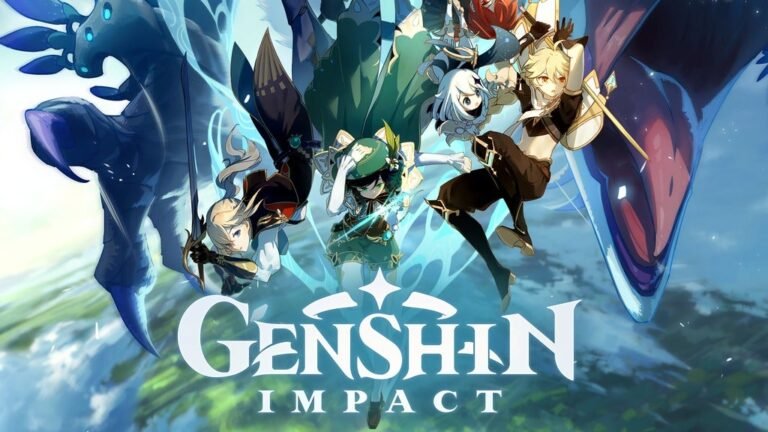 Genshin Impact atualização 2026 mostrando personagens do RPG mobile da HoYoverse