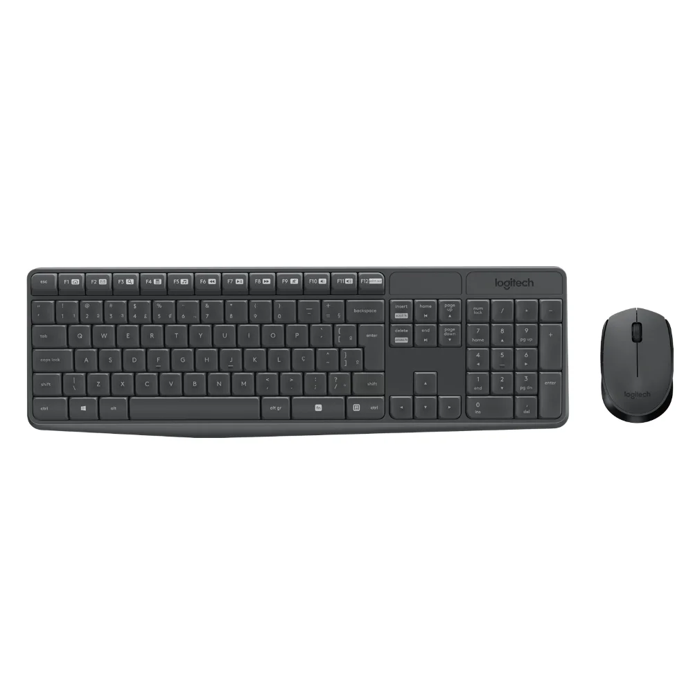 Logitech MK235, combo sem fio com teclado e mouse para produtividade e uso diário