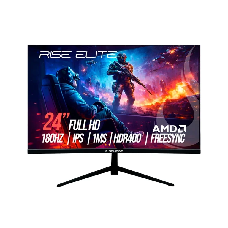 Monitor Gamer Rise Mode Prime 24 de 180Hz com foco em desempenho e fluidez para jogos